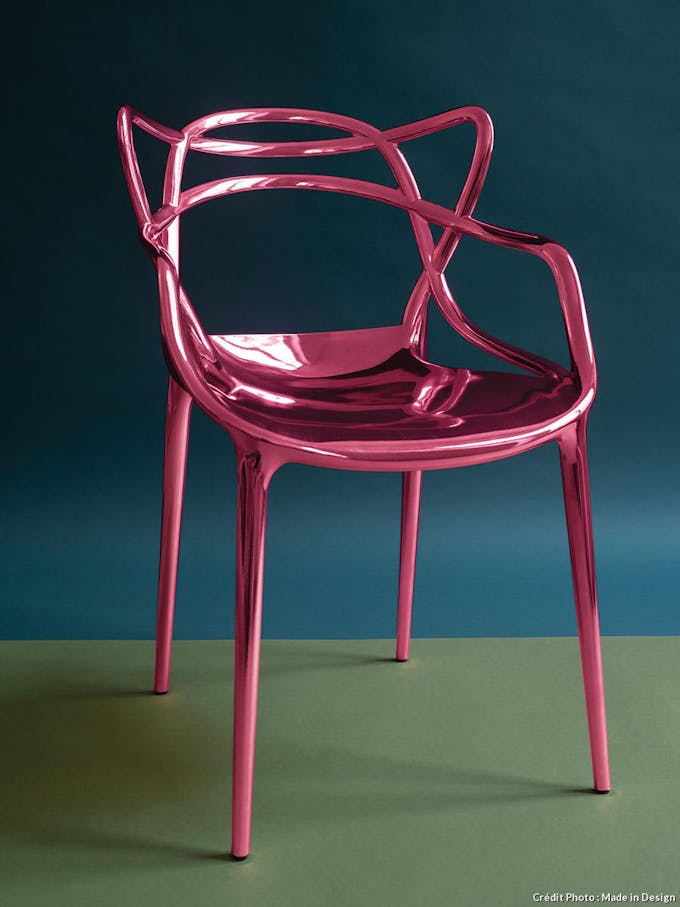 chaise rose kartell
