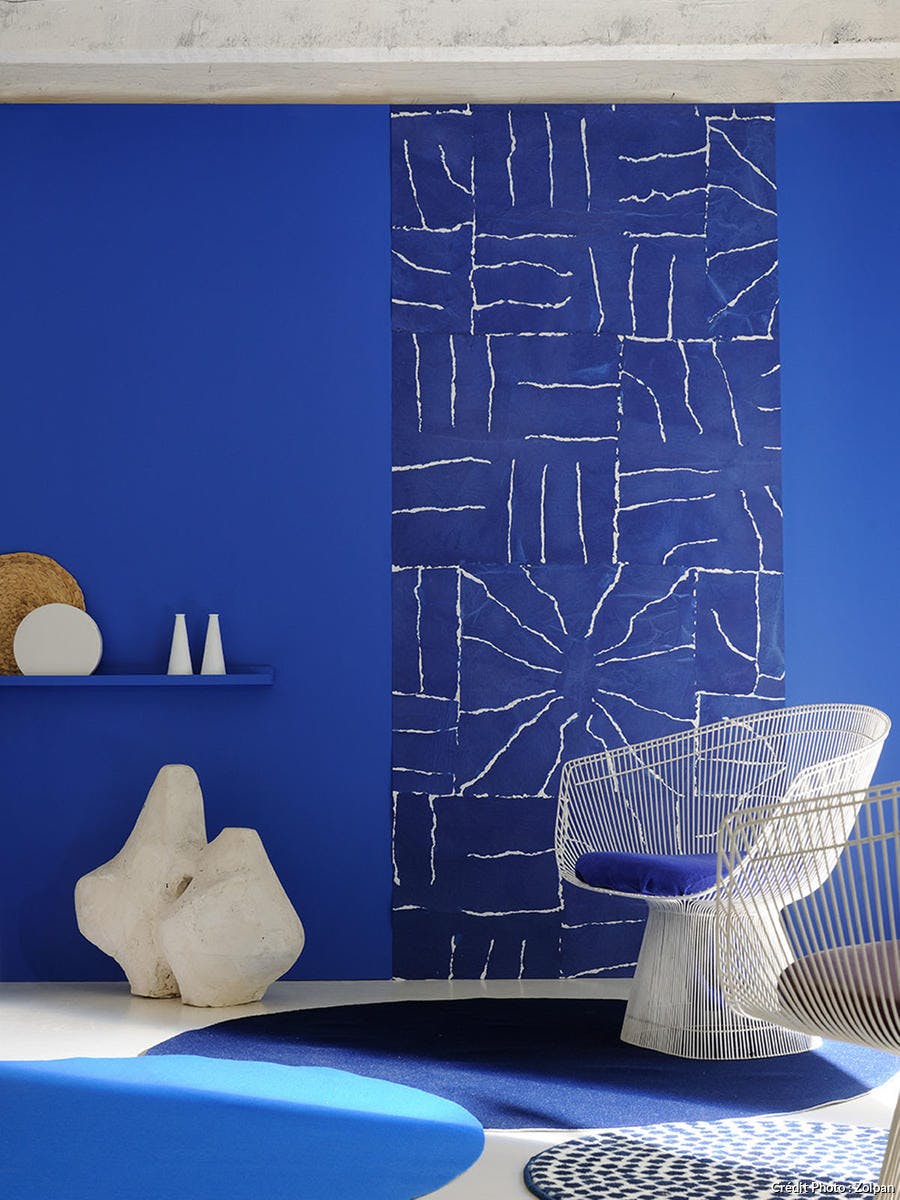 couleur peinture bleu klein