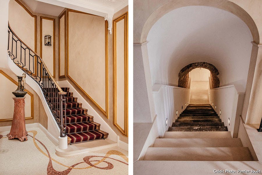 La beauté des escaliers à la Maison Belle Époque.