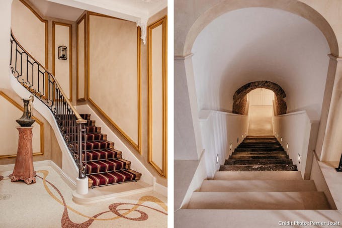La beauté des escaliers à la Maison Belle Époque.