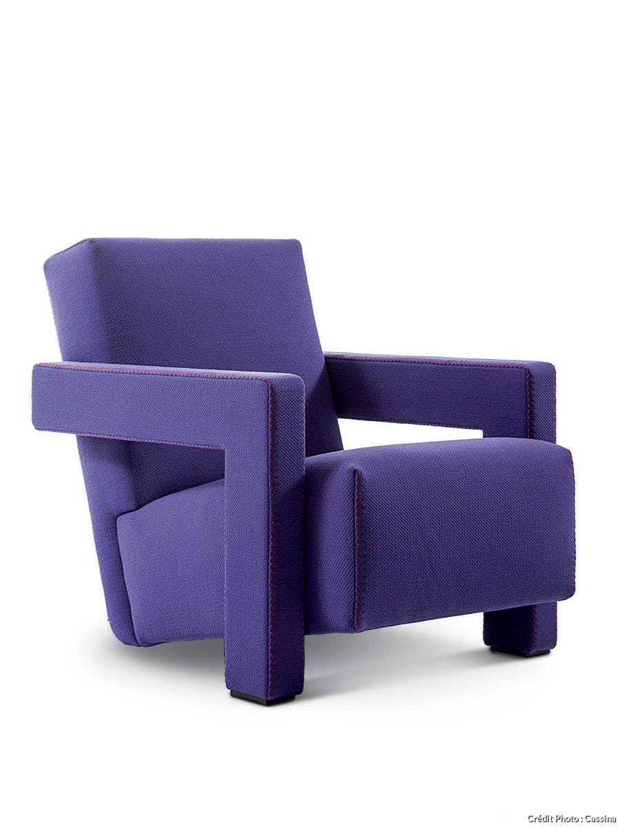 fauteuil design violet