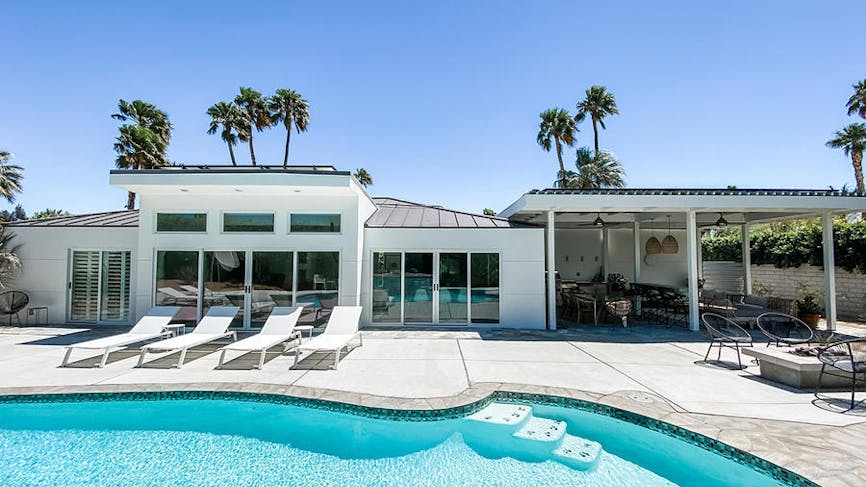 Hidalgo house, villa de rêve Airbnb à l'américaine. Vue sur la piscine.