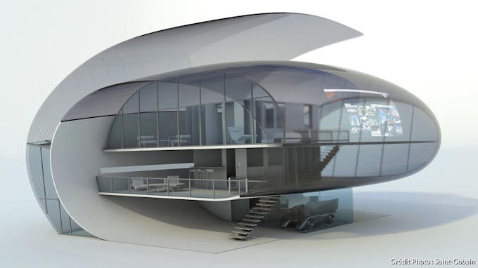 Image 3D de la maison du futur Saint-Gobain