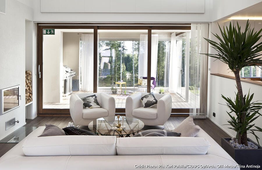 Sept sociétés de Saint-Gobain sont au cœur de l’équipement d’une maison Multi-Confort construite en Finlande en 2013