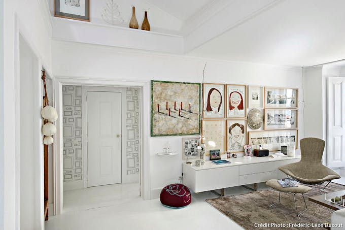 Appartement Lisbonne salon blanc