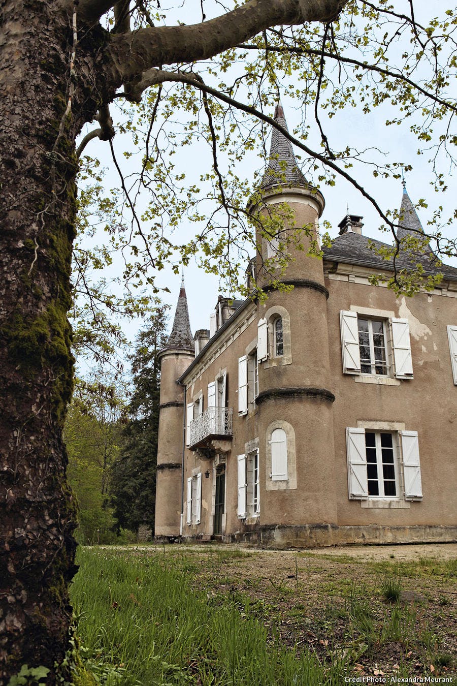 Château corrézien, vue extérieur
