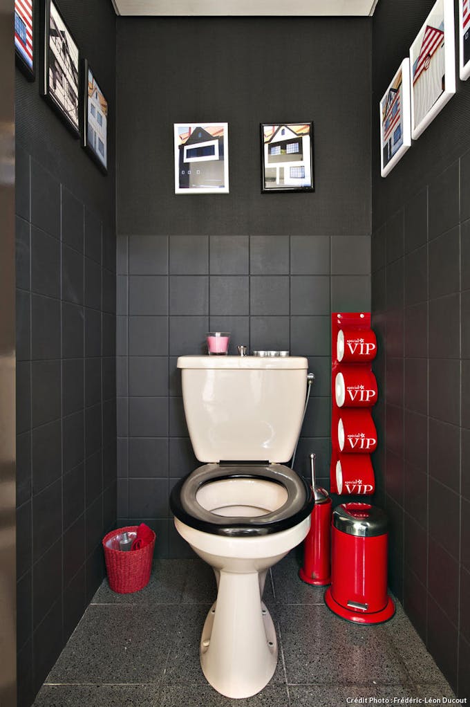 Les toilettes de la maison de Knokke-le-Zoute