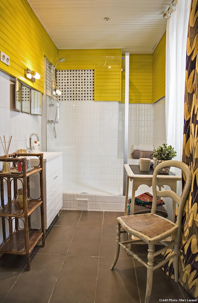 Salle de bains de l'atelier à Paris