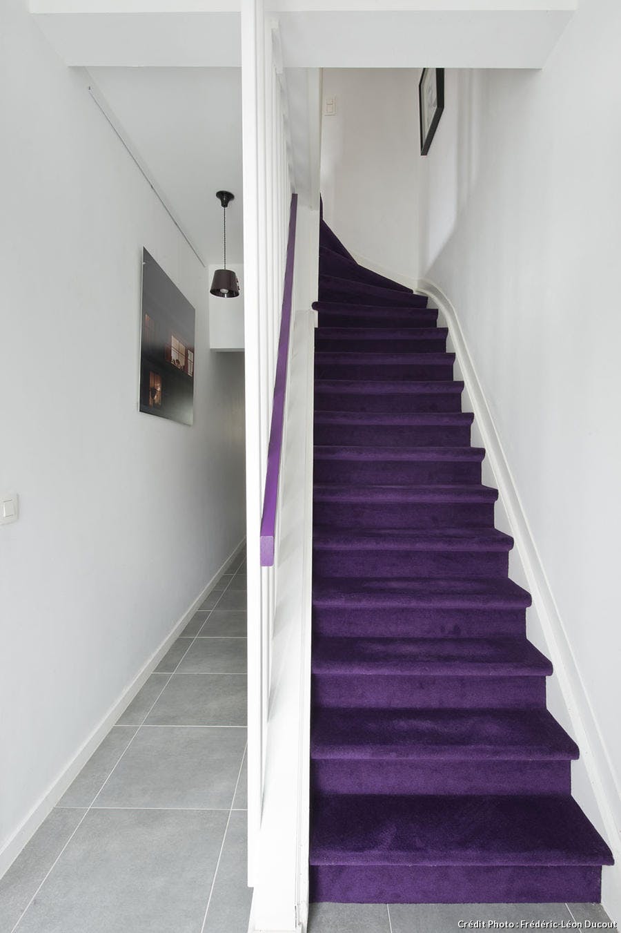 Escalier violet