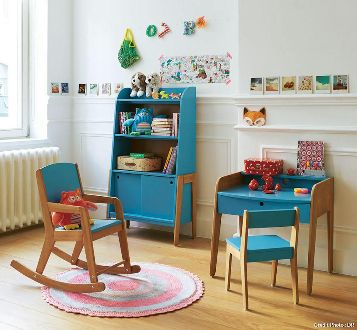 Petit bureau évolutif en bois, chambre Montessori • LOOVE