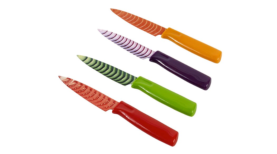 Des couteaux colorés
