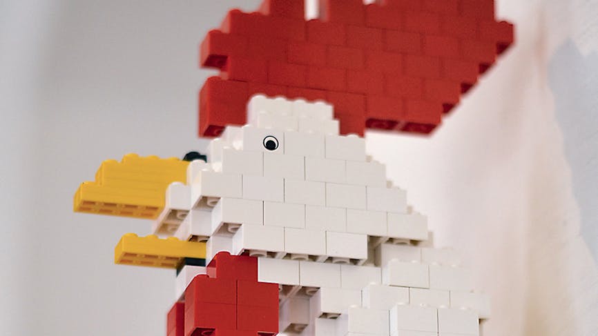 Créer un Trophée Coq en Lego®