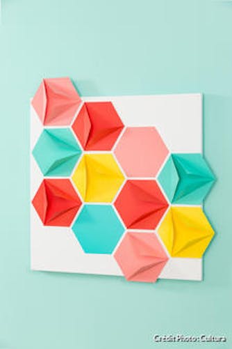Gabarit de découpe acrylique hexagonal