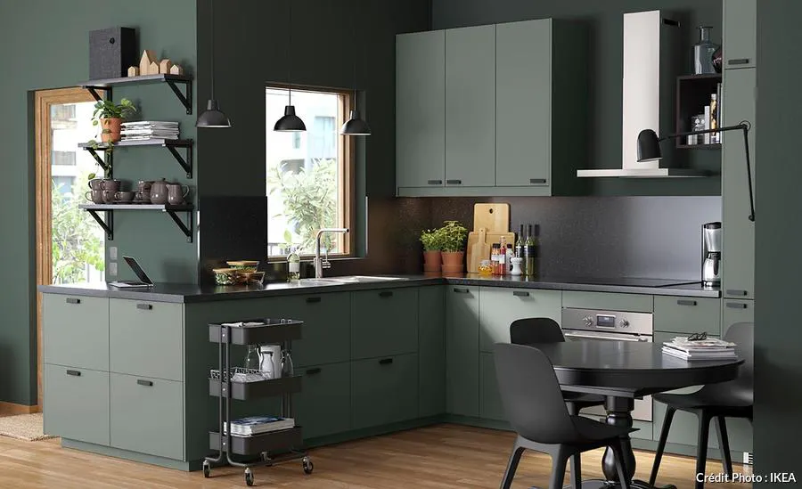 25 cuisines vertes sublimes ! (bois, amande, olive) | Maison Créative