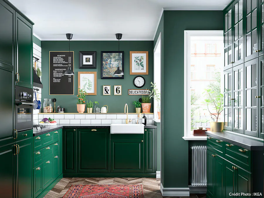 25 cuisines vertes sublimes ! (bois, amande, olive) | Maison Créative
