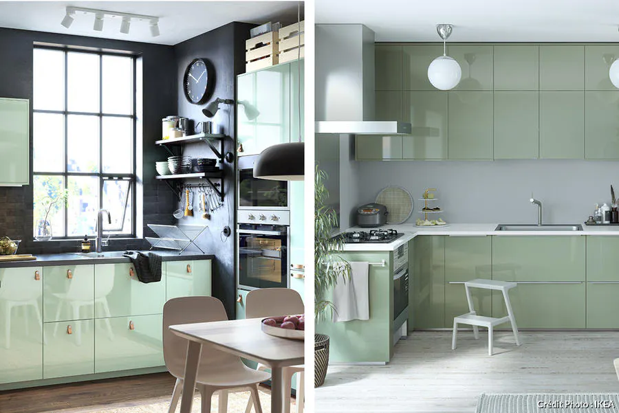 25 cuisines vertes sublimes ! (bois, amande, olive) | Maison Créative