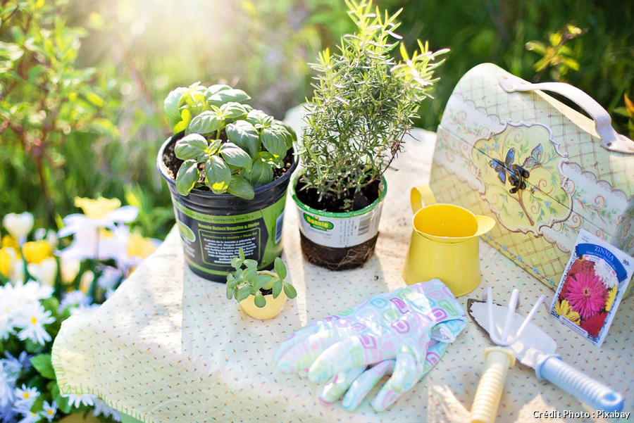 Tablier De Jardinage Enfant PLANÈTE PLANTE - Taille S/M | Polyester - À Partir De 3 Ans