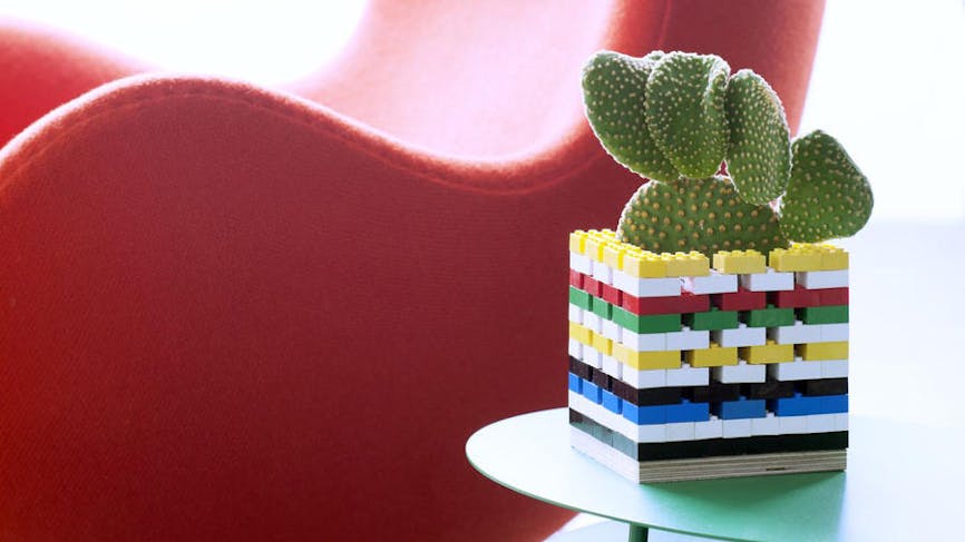 Un cache-pot Lego® pour votre cactus