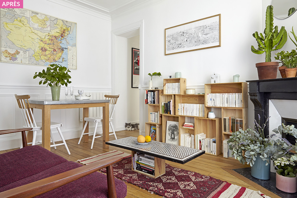 Un appartement parisien rénové de A à Z prend de nouvelles dimensions ...