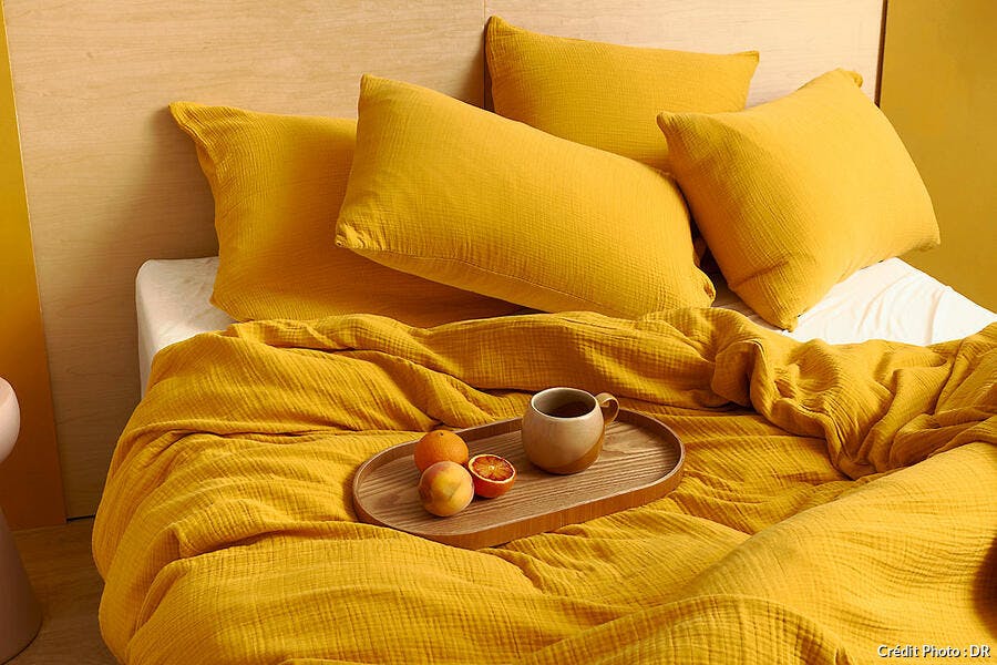 parure de lit orange