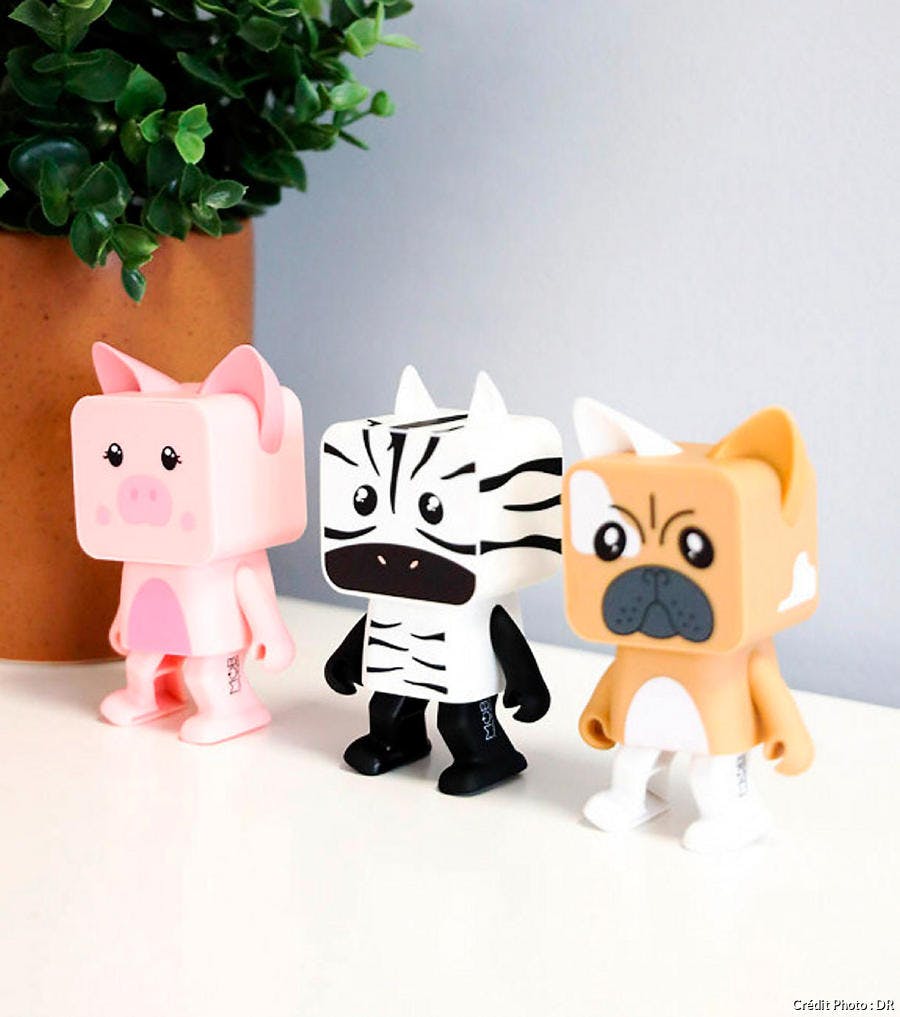 Petites enceintes audio en forme d'animaux