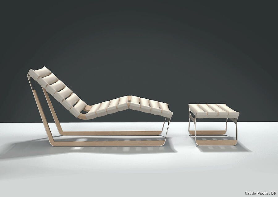 fauteuil lounge  blanc Louis Vuitton