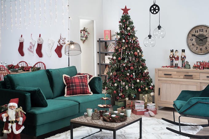 Le salon idéal pour Noël avec ses multiples décorations