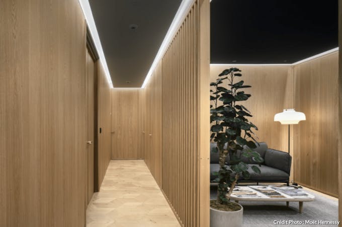 This is the new Moët Hennessy office space in Paris