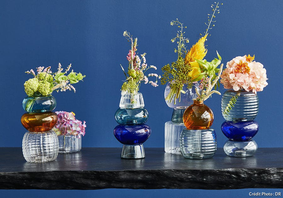 sélection de vases arty et colorés