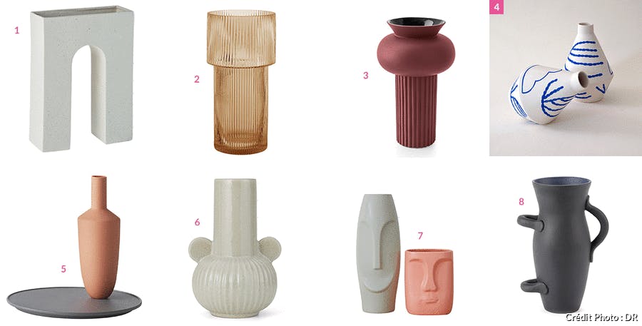 sélection de vases d'inspiration new antics