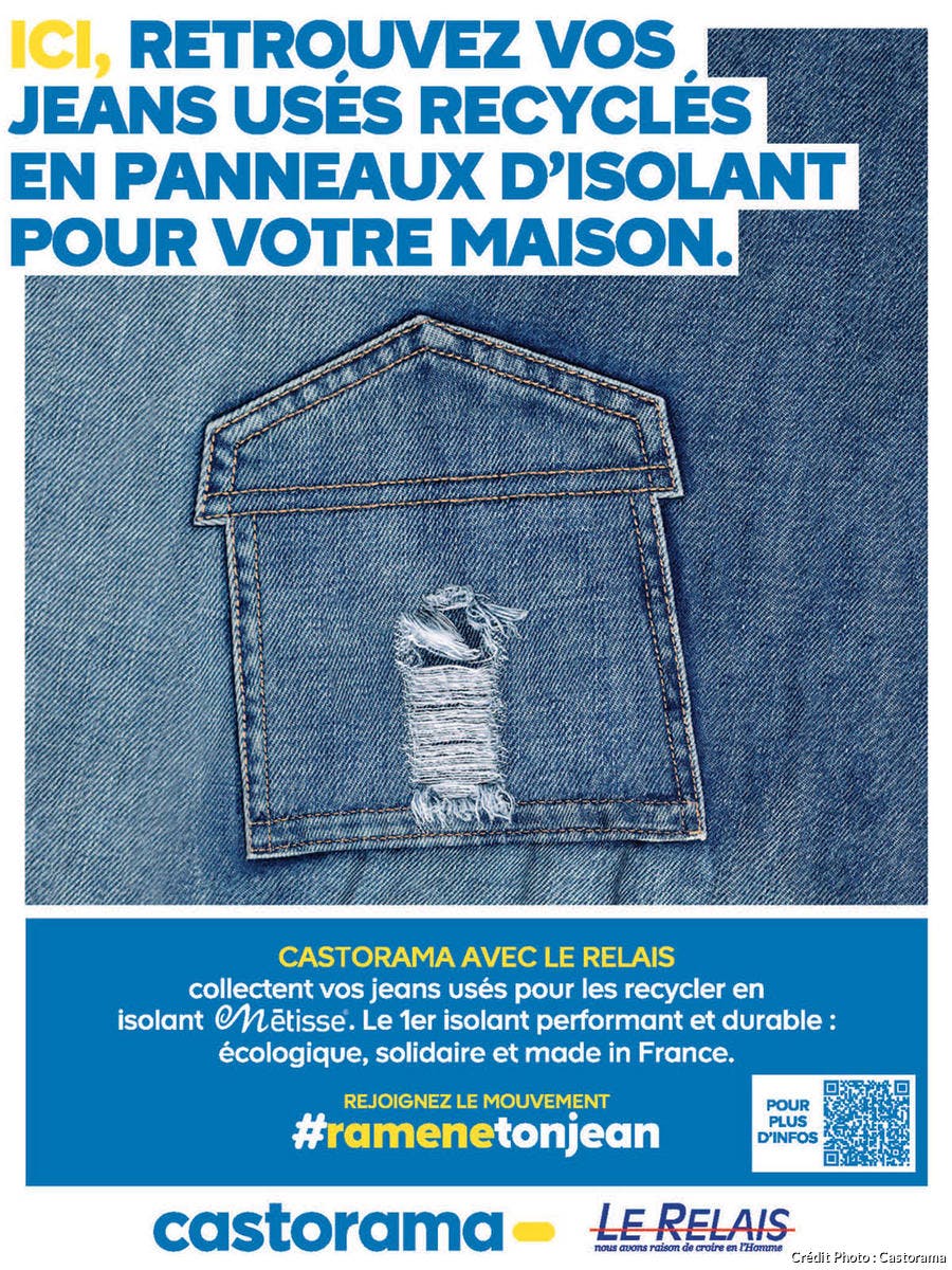 collecte jeans Castorama