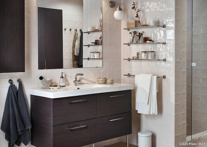 salle de bains féminine IKEA