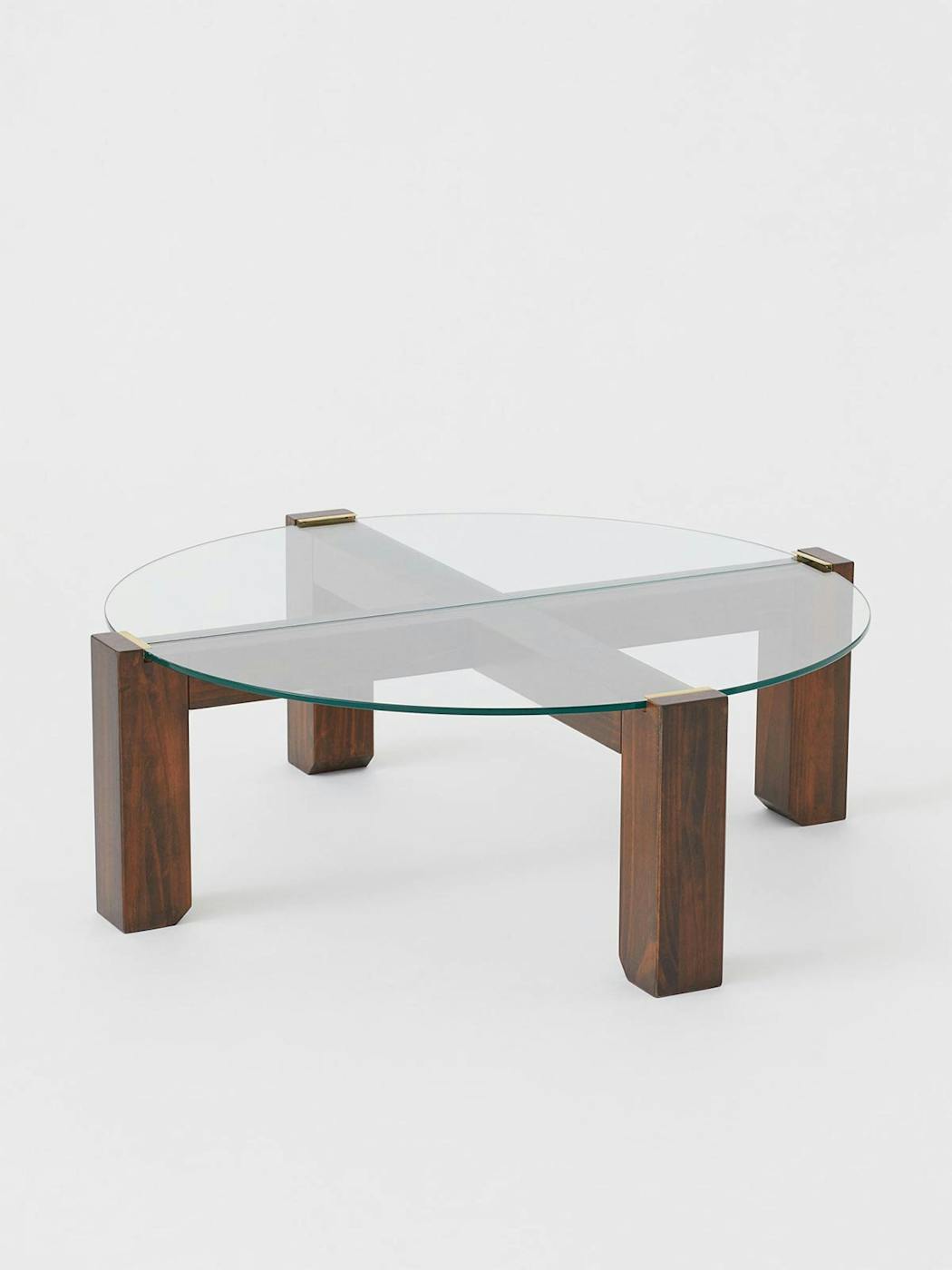 table basse en bois et verre H&M Home