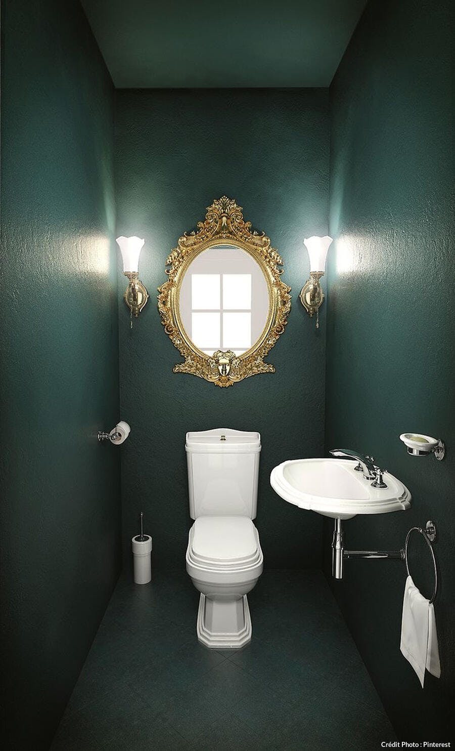Toilettes style baroque 