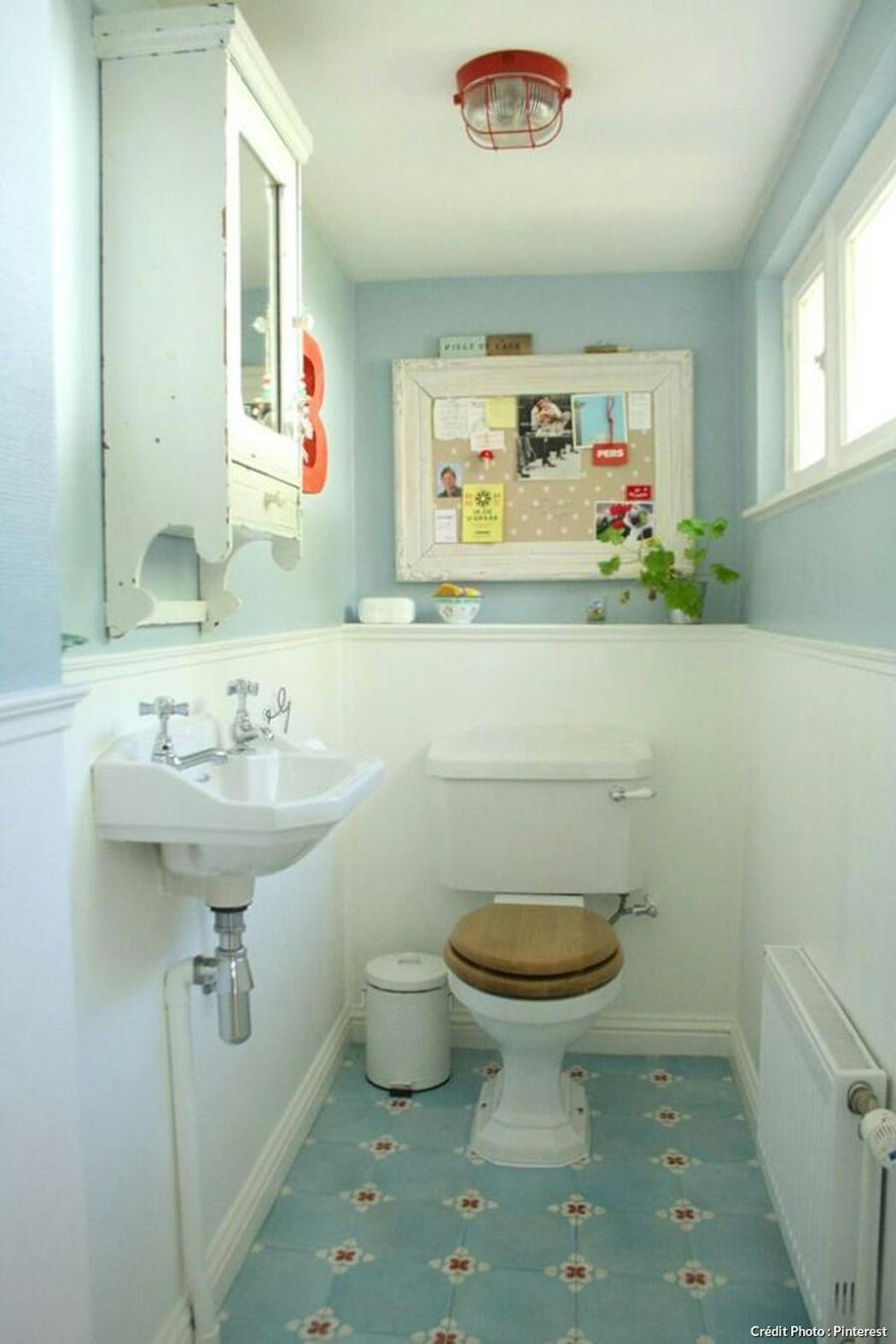 Carrelage WC : deco toilette avec panneau wc