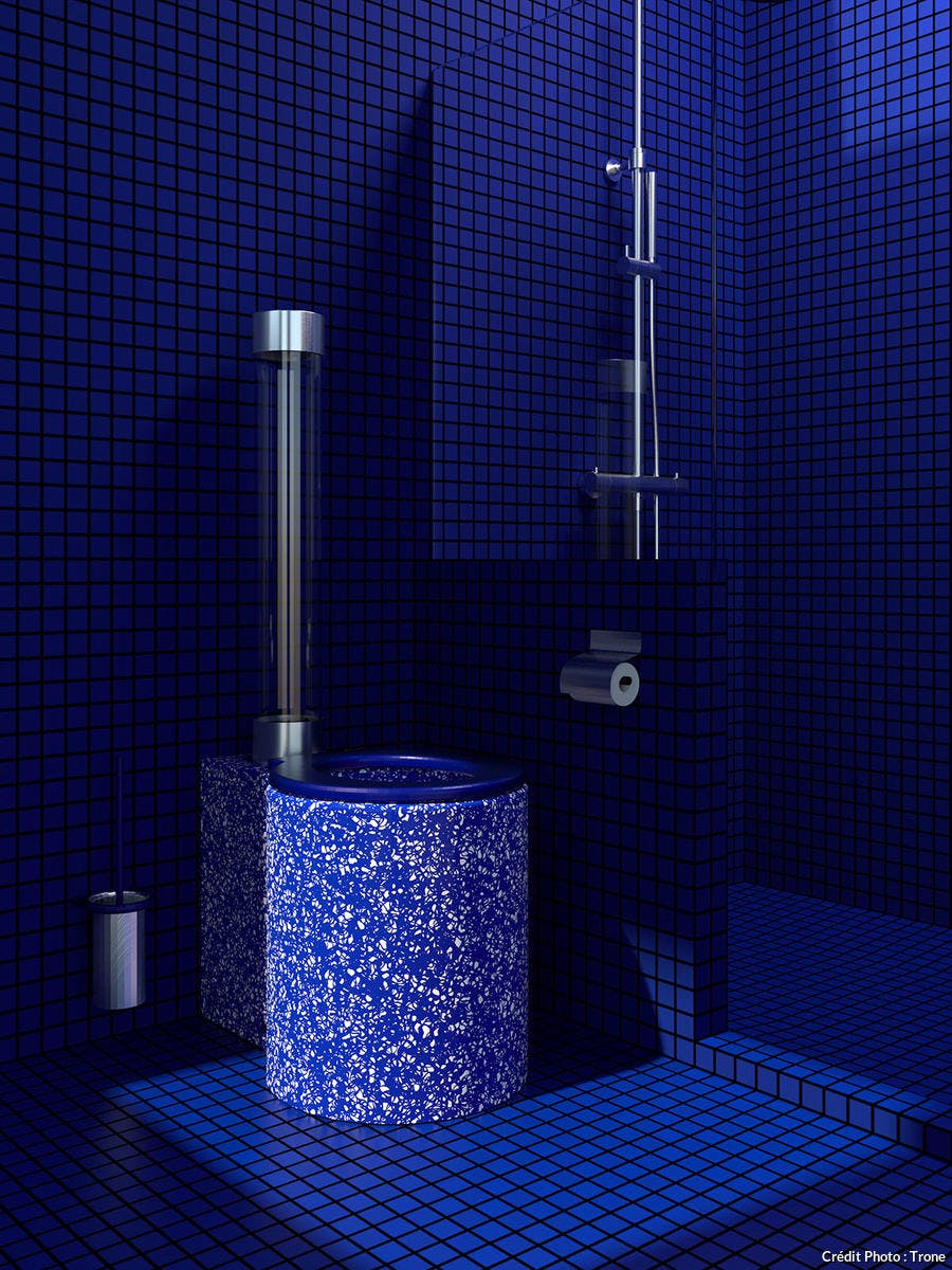 WC design bleu klein