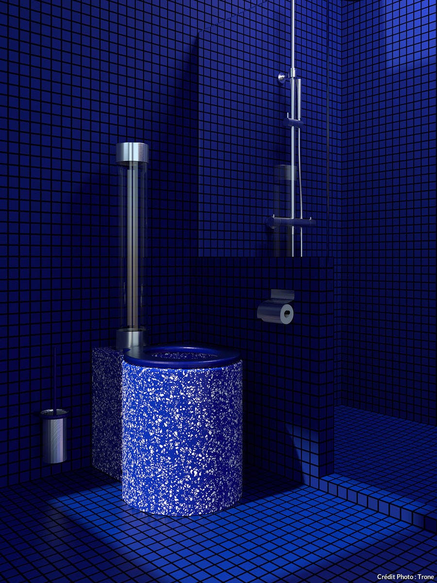 WC design bleu klein