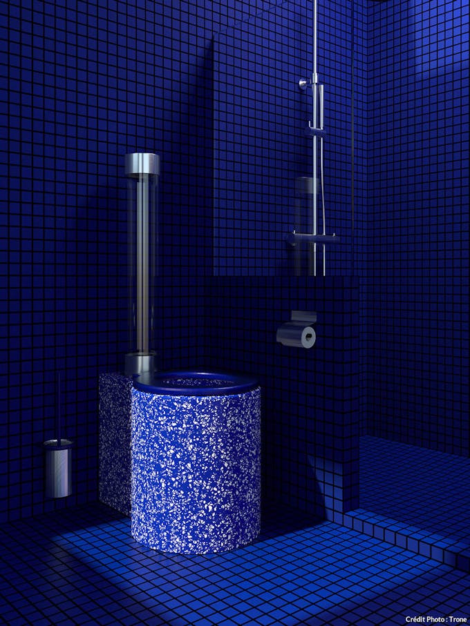 WC design bleu klein