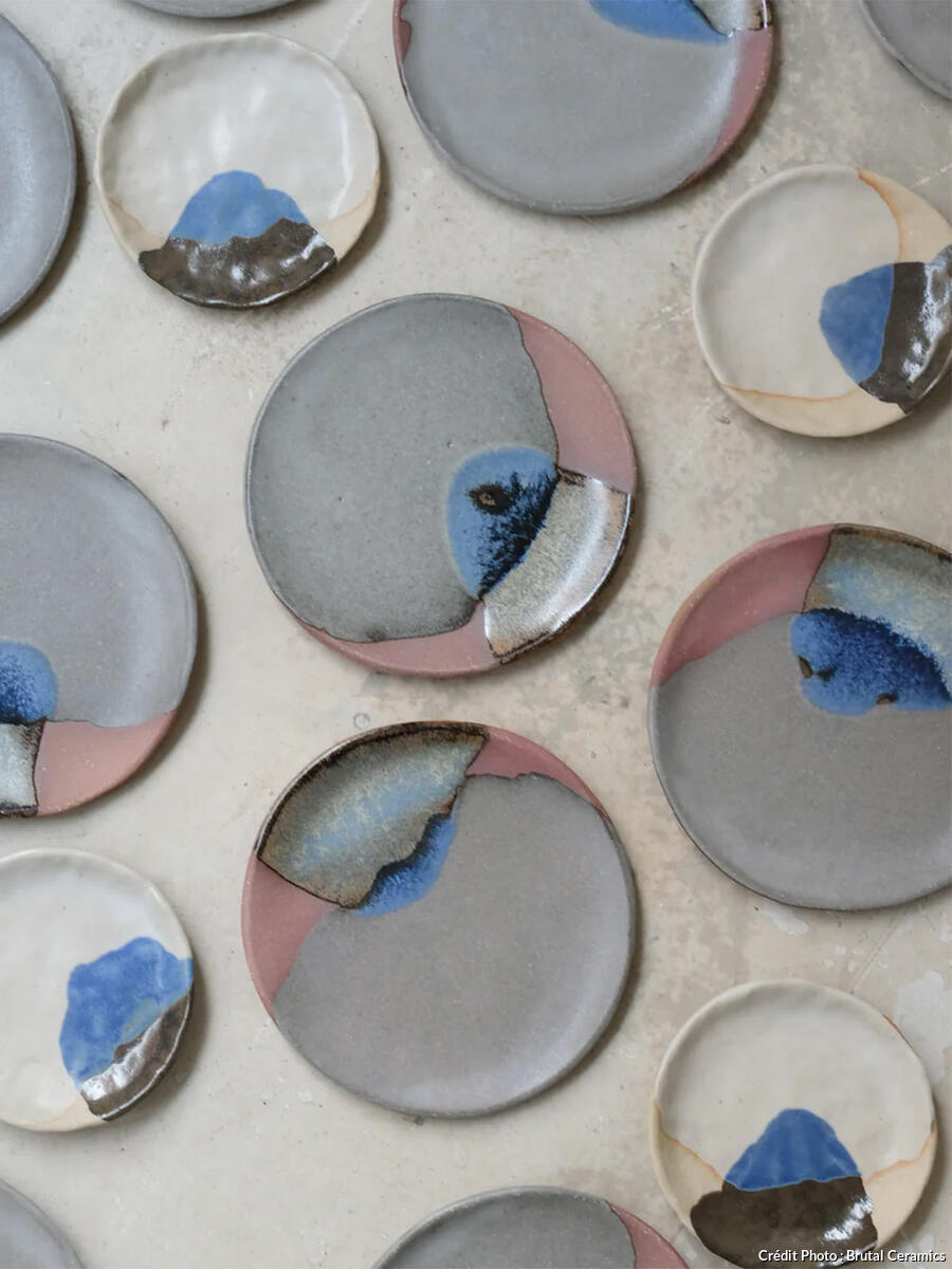 Posto Tavola del servizio piatti in ceramica rossa linea mediterraneo novità hom