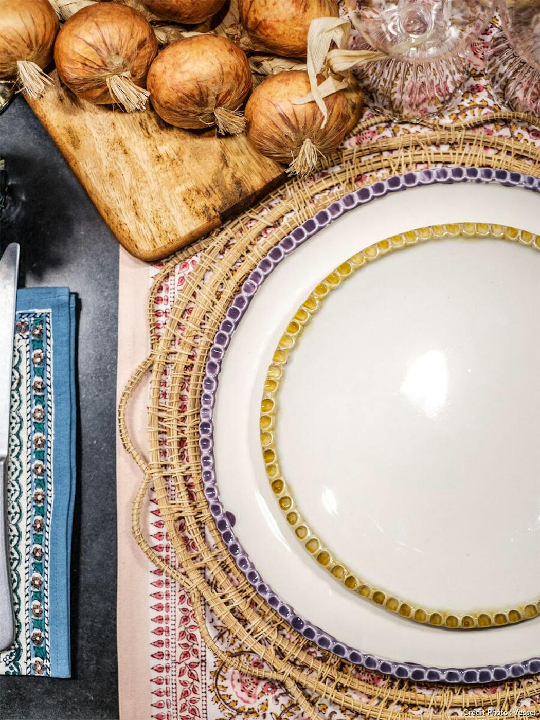 Assiette en céramique - Doré - Table – Merci Paris