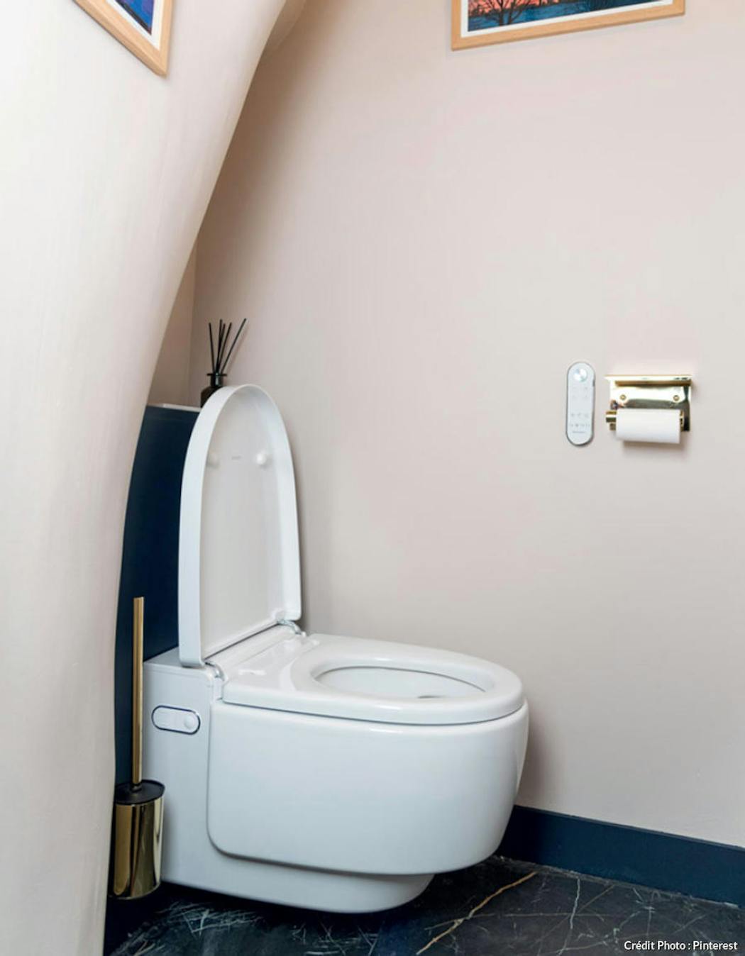 Abattant WC Japonais - électronique et moderne - Luxe Bronze