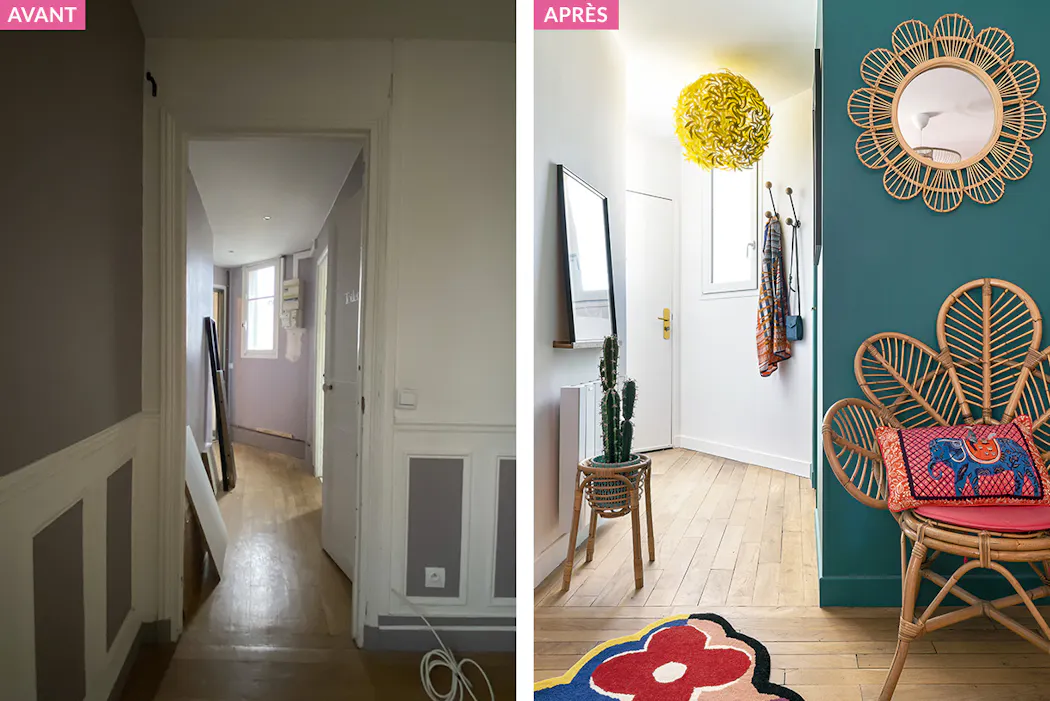 Avant-après : la rénovation d’un petit appartement parisien stylé ...
