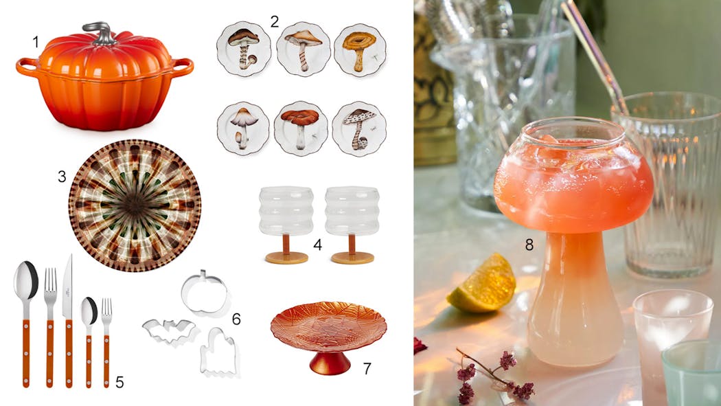 vaisselle orange