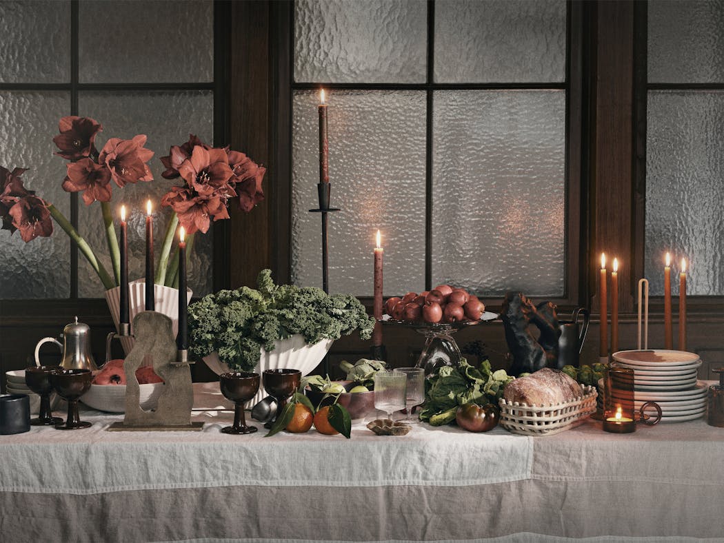 décoration de buffet de noël
