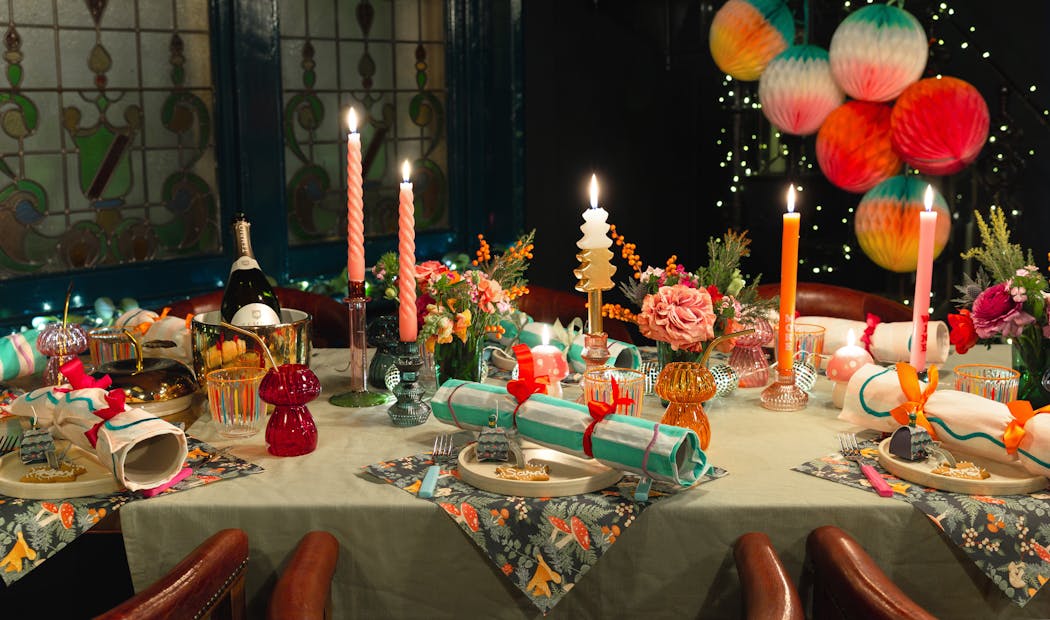table noel colorée
