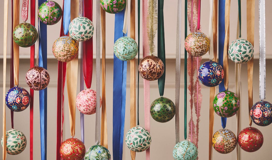 décoration de noel avec boules de noel