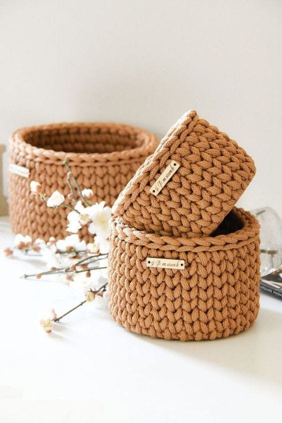 rangement en tricot