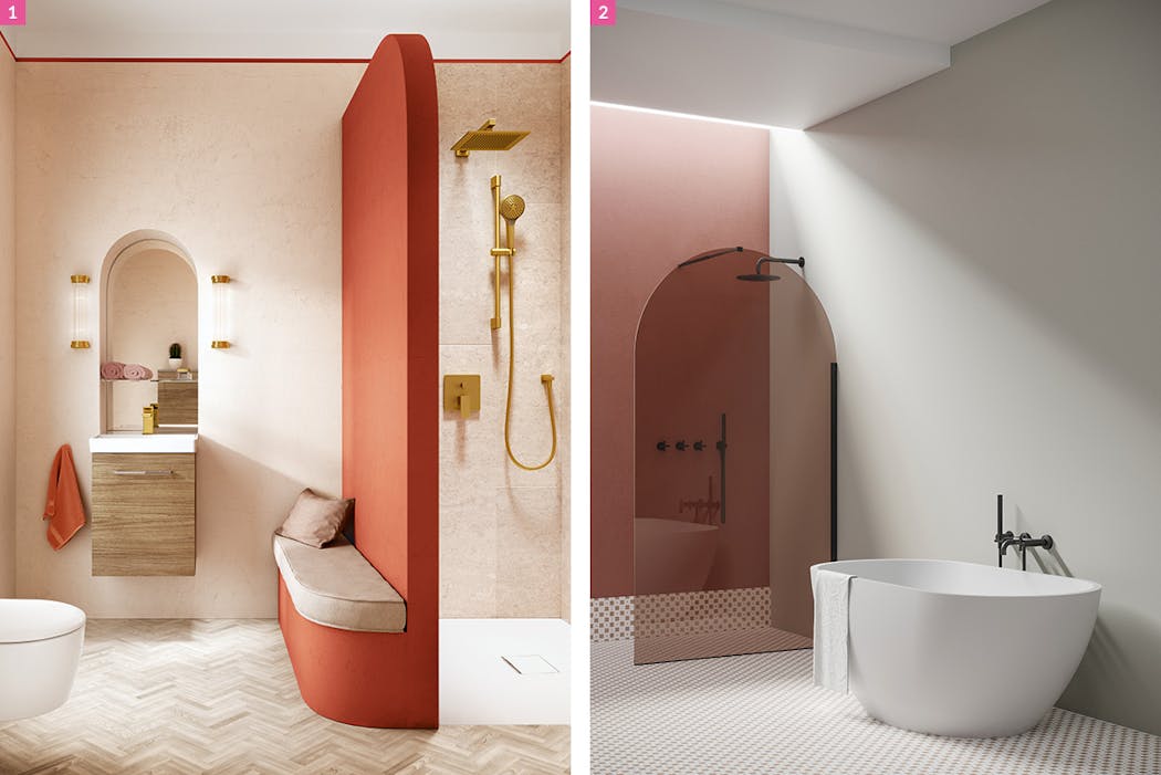 des parois de douche design